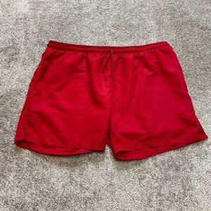 BCG Athletic Shorts Womens 2XL Red Lightweight Running Drawstring Pockets Sport